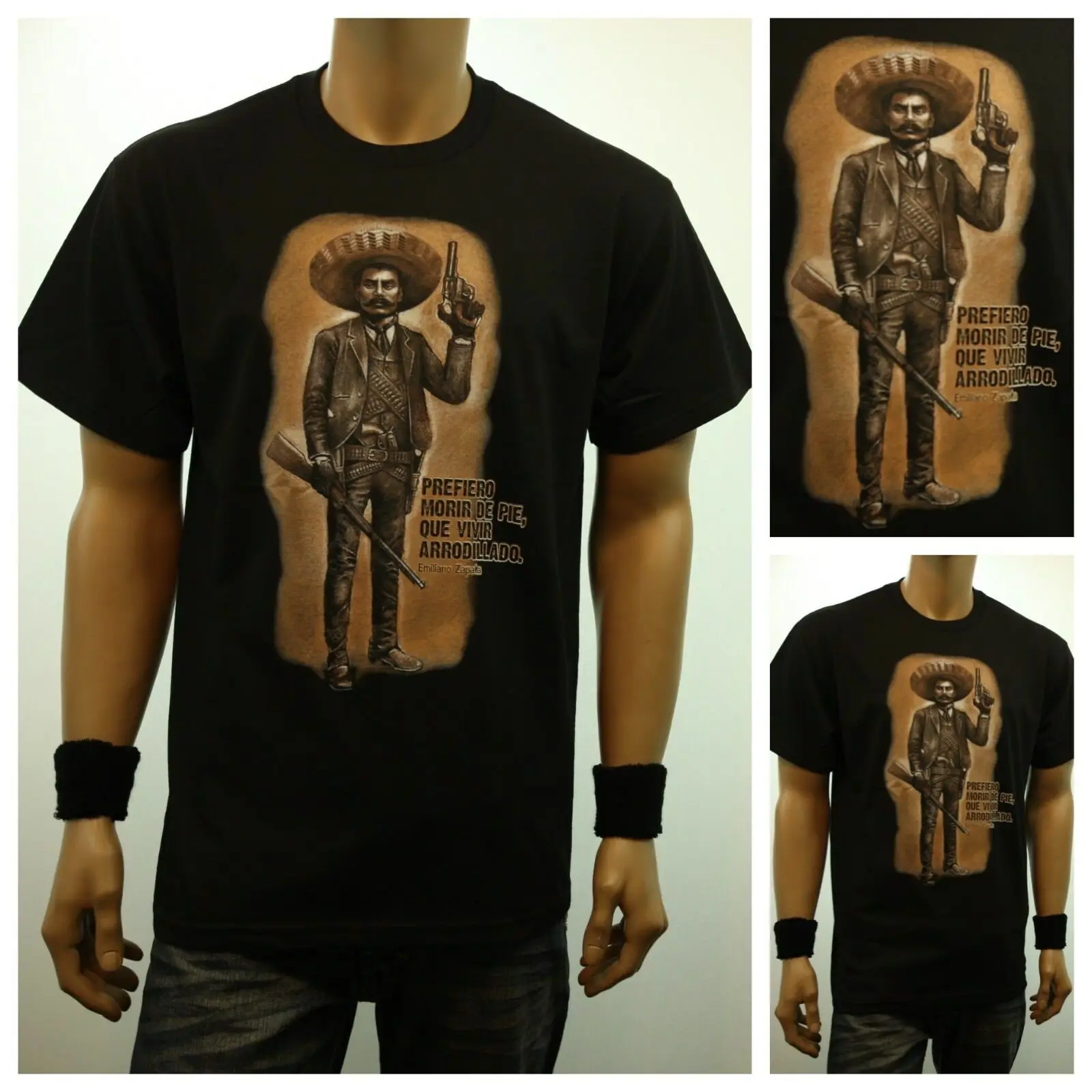 Mens Fashion Mexico - Iano ZapMi-T-shirt musulman révolutionnaire du Mexique,