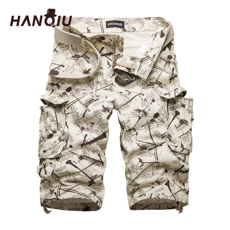 Mens Fashion Camo Pants - Shorts Cargo Homme en Coton Sumner
