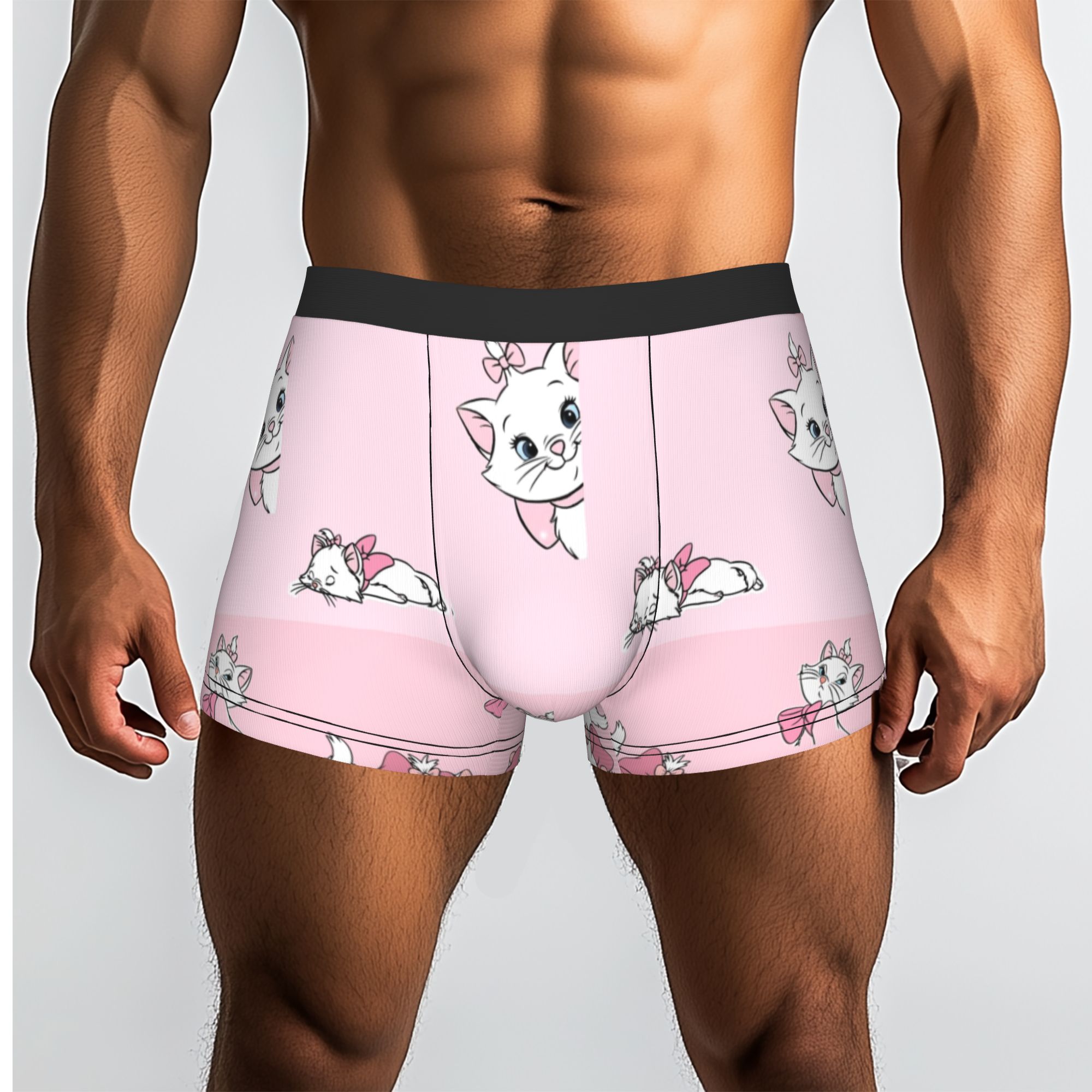 Men'S Fashion Underwear - Boxers personnalisés M-Marie Cat Cartoon pour