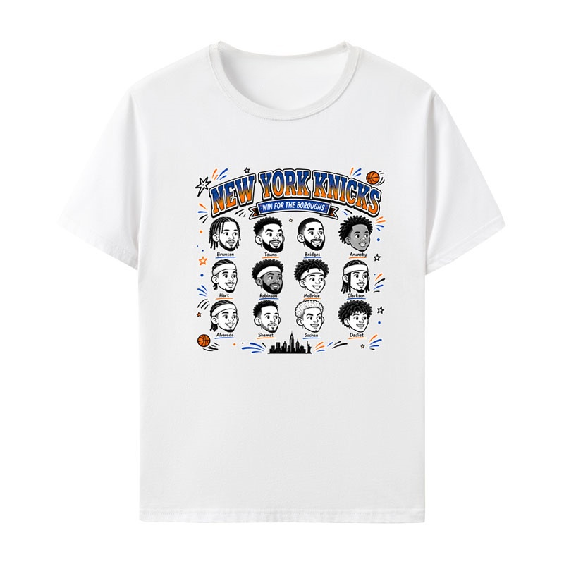 York Men'S Fashion - T-shirt New York Knicks Lineup pour