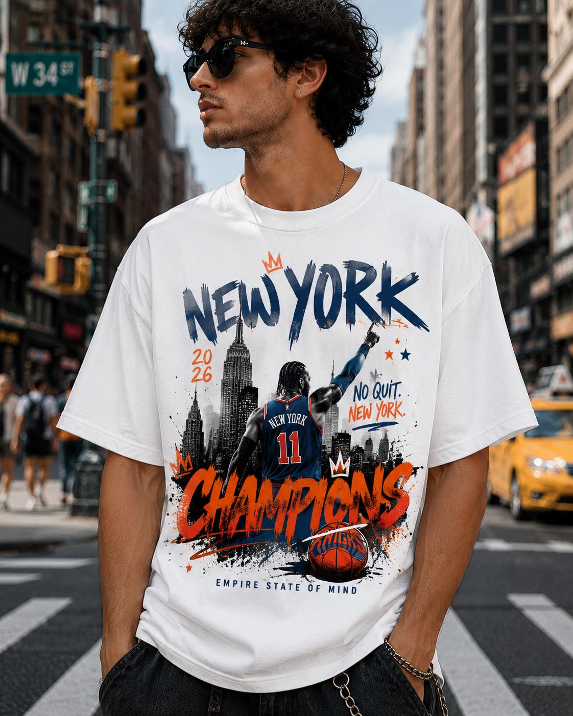 York Men'S Fashion - T-shirt Jalen Brunson Champion de New