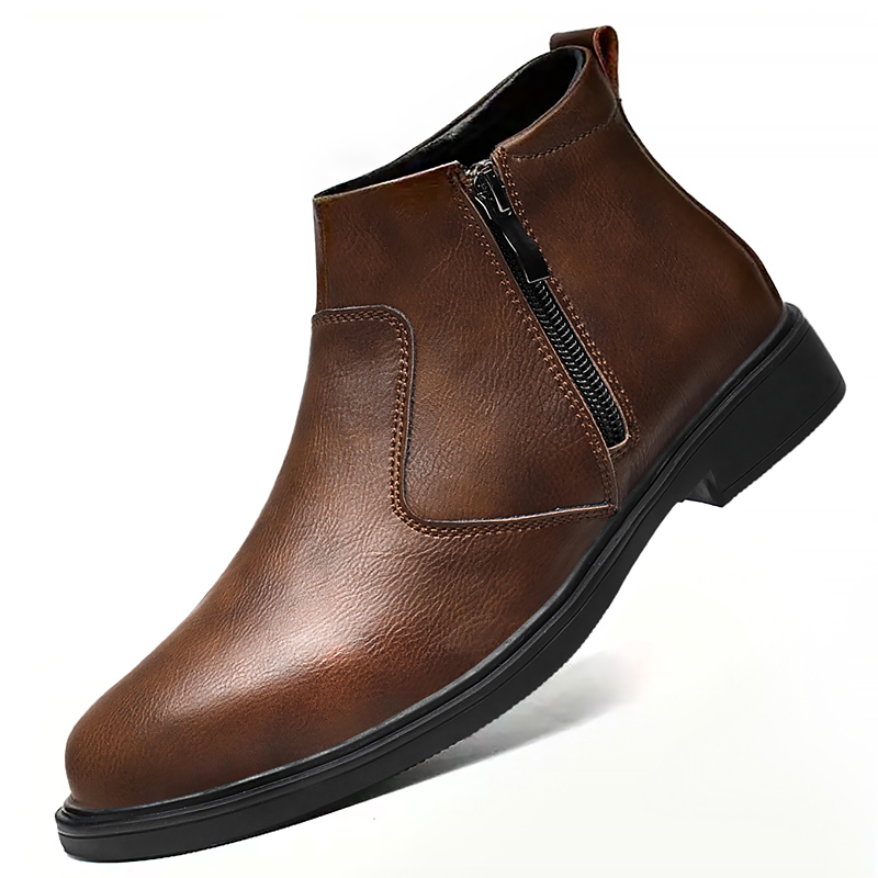 Fashion Men'S Boots - Nouvelles chaussures en cuir à tige