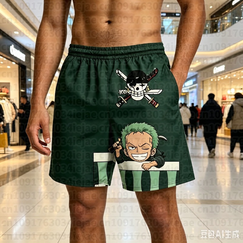 Swim Trunk Shorts - Shorts imprimés 3D One Piece Shanks