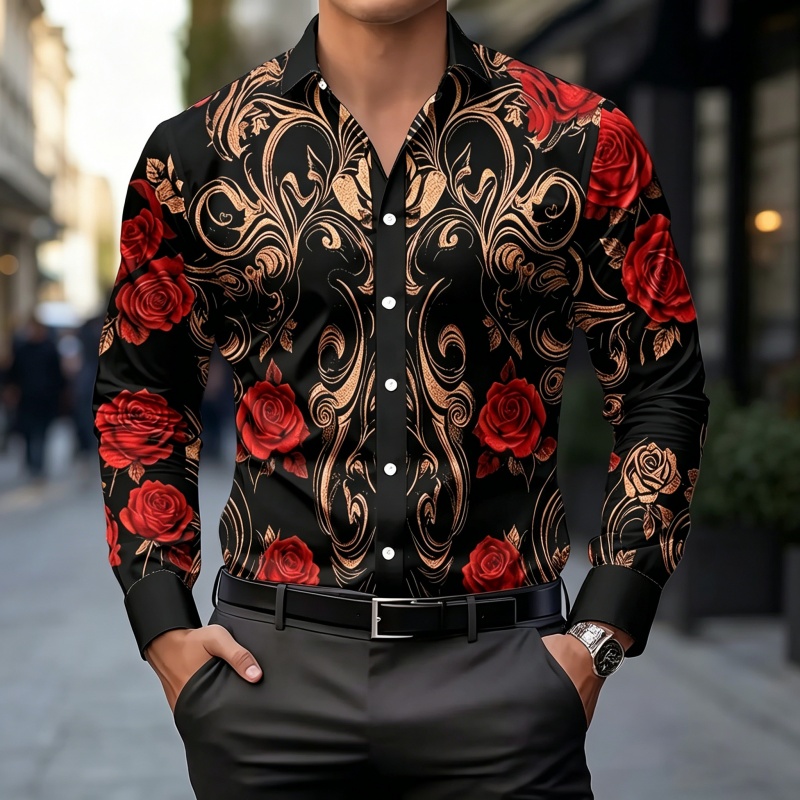 Men'S Fashion 2026 - Nouvelle chemise homme 2026 tendance, imprimée,