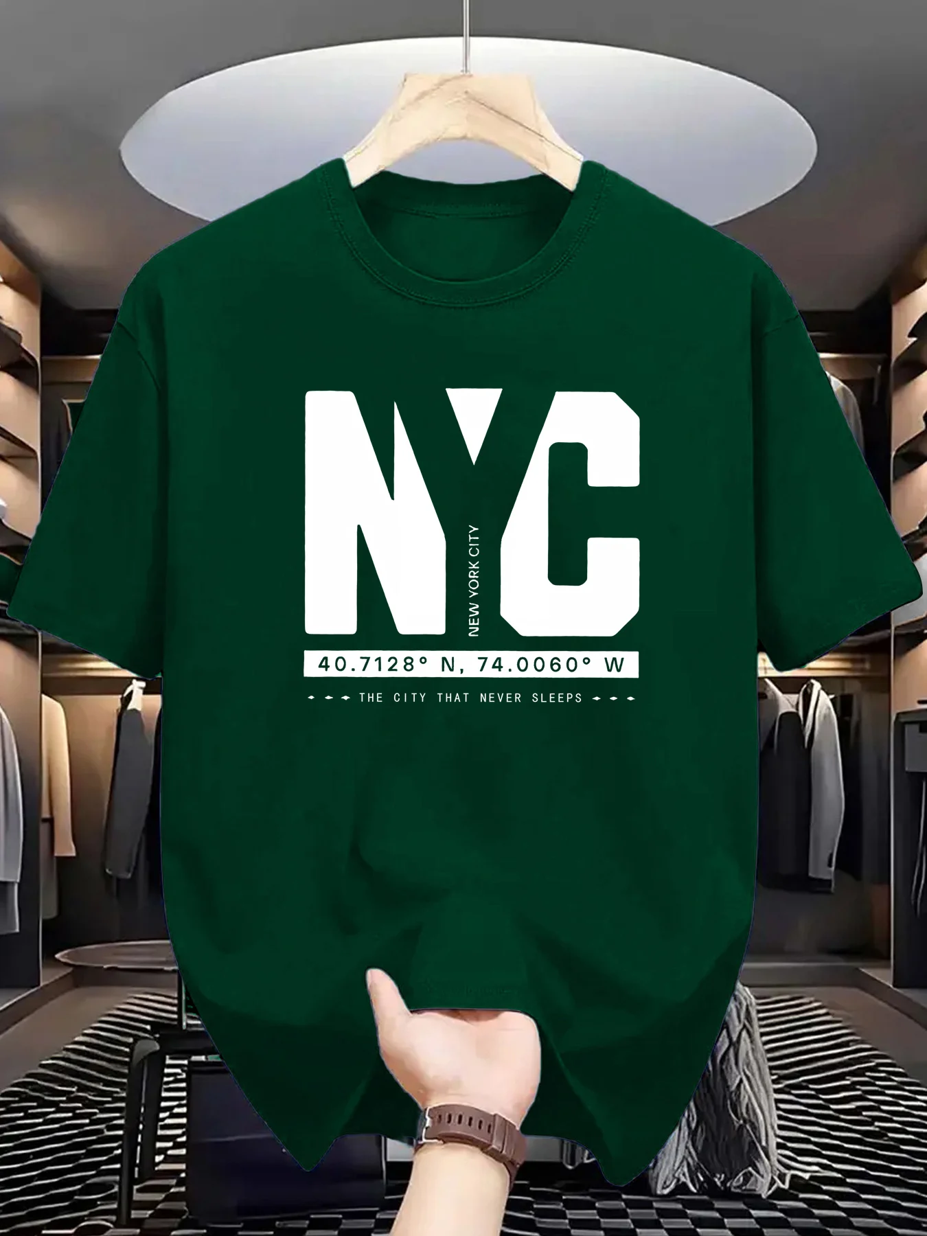 York Men'S Fashion - T-shirt à manches courtes pour homme,