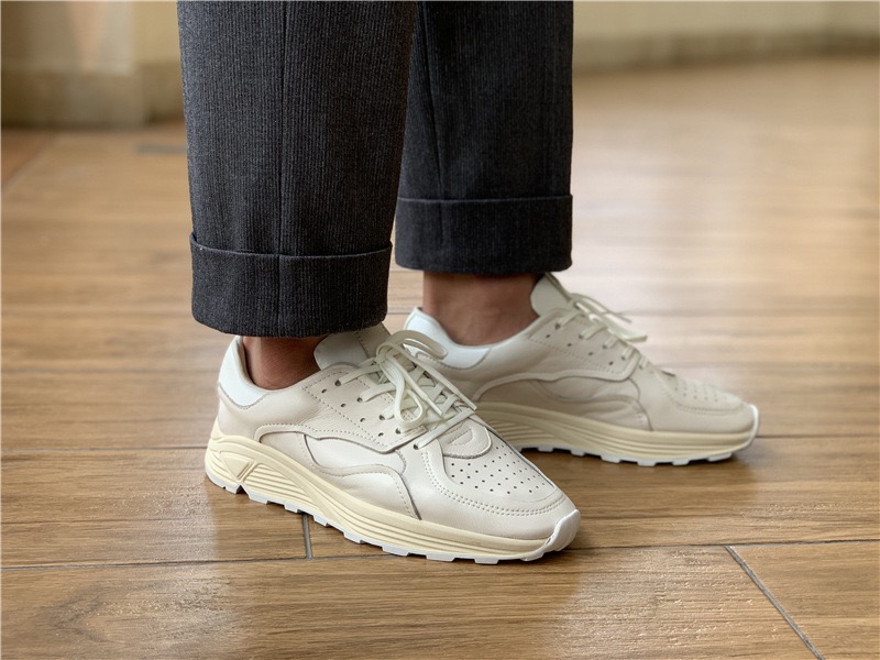 Mens Fashion Chinos - Chaussures décontractées à lacets et bout