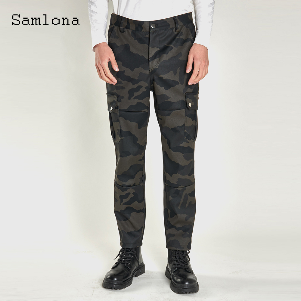 Mens Fashion Camo Pants - 2025 hommes Stand poche mode Pu