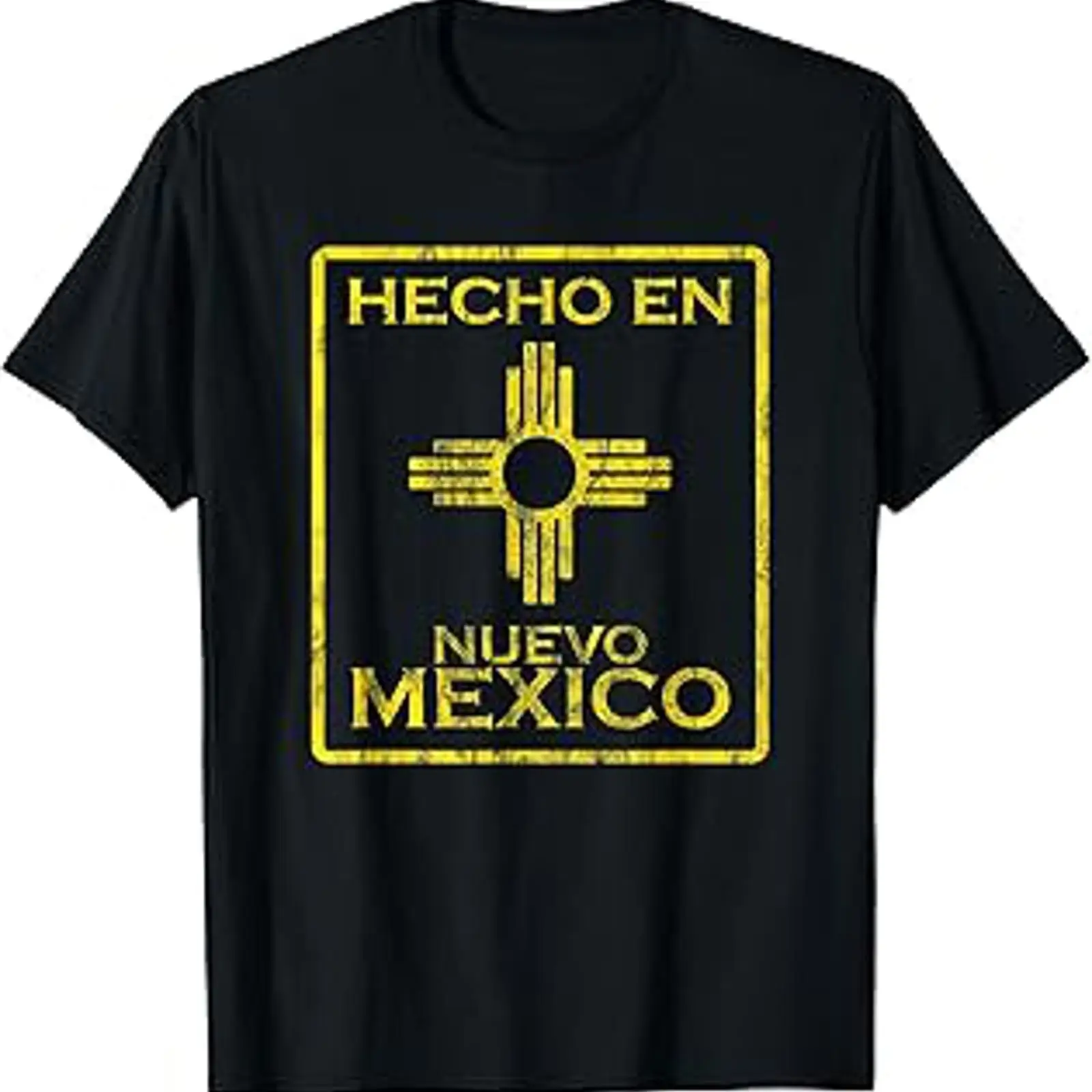 Mens Fashion Mexico - T-shirt Nouveau-Mexique avec symbole Zia, effet