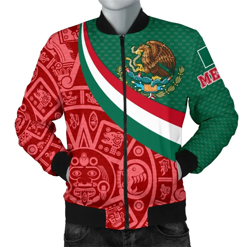 Mens Fashion Mexico - Veste graphique Harajuku à manches longues