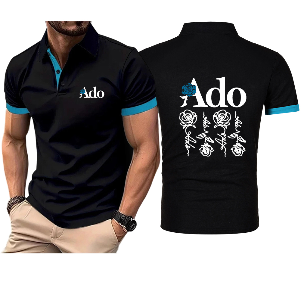 Mens Fashion World - Polo respirant en soie glacée haut