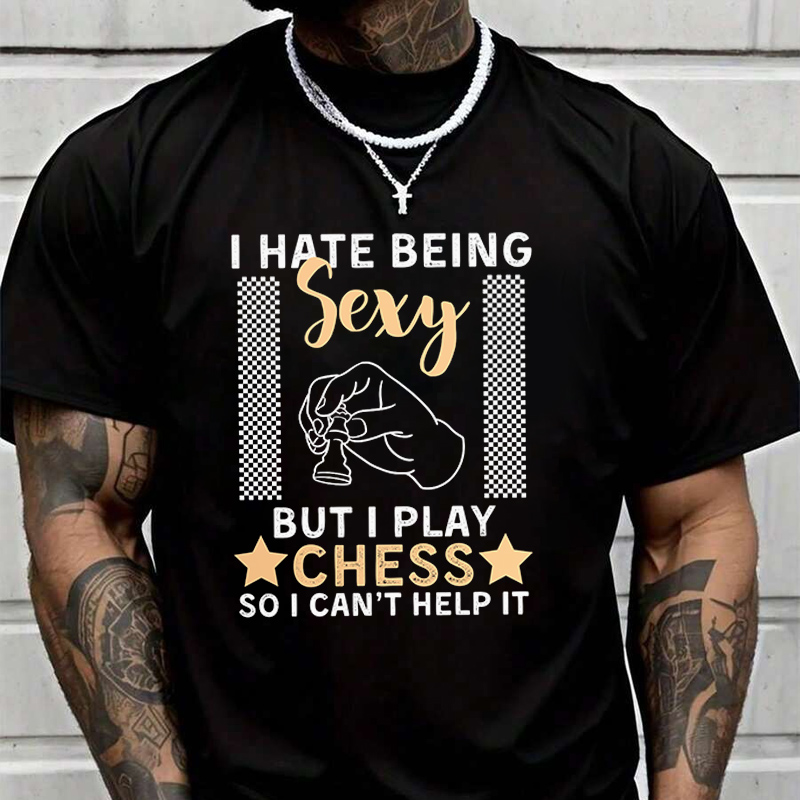 Men'S Fashion Quotes - T-shirt à manches courtes pour hommes,