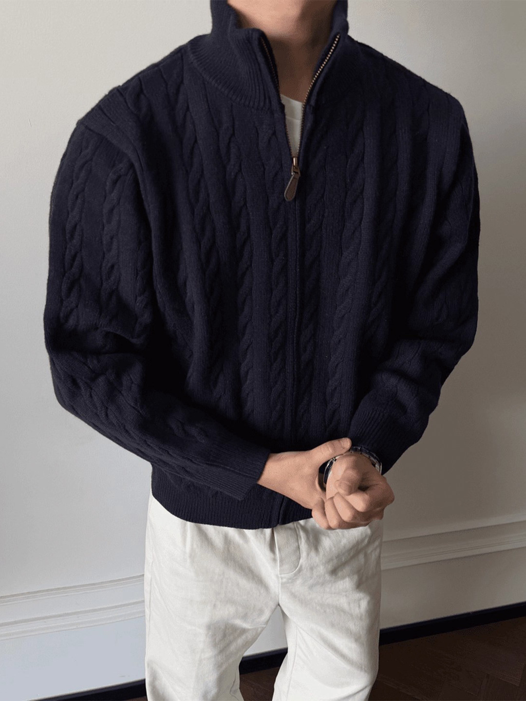 Pulls à col en fourrure pour h - Mens Fashion Style Images avis et prix