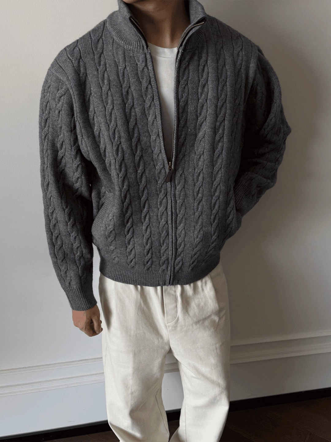 Pulls à col en fourrure pour h - Mens Fashion Style Images avis et prix