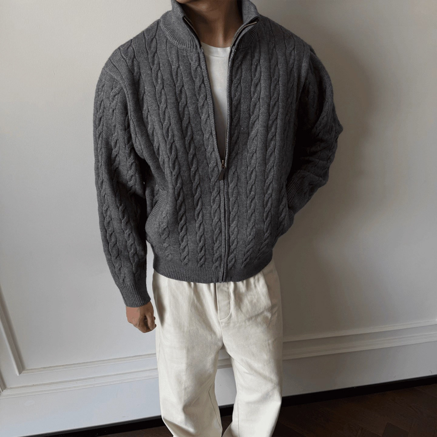 Pulls à col en fourrure pour h - Mens Fashion Style Images avis et prix