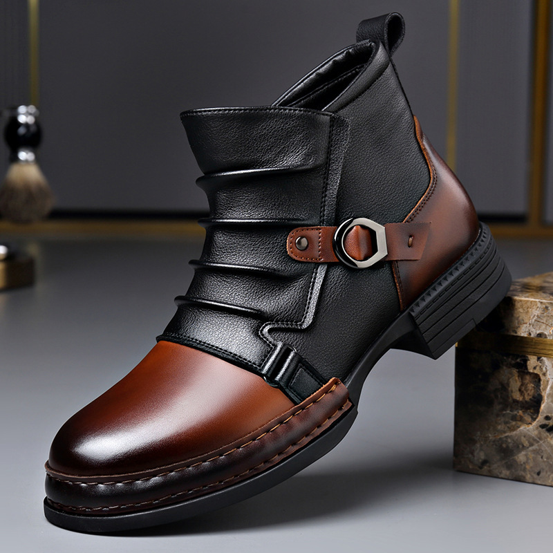 Bottes de moto rétro pour homm - Fashion Men'S Boots avis et prix
