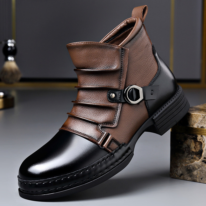 Bottes de moto rétro pour homm - Fashion Men'S Boots avis et prix