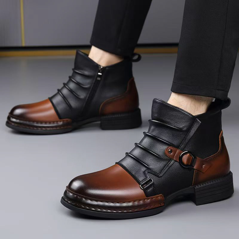 Bottes de moto rétro pour homm - Fashion Men'S Boots avis et prix