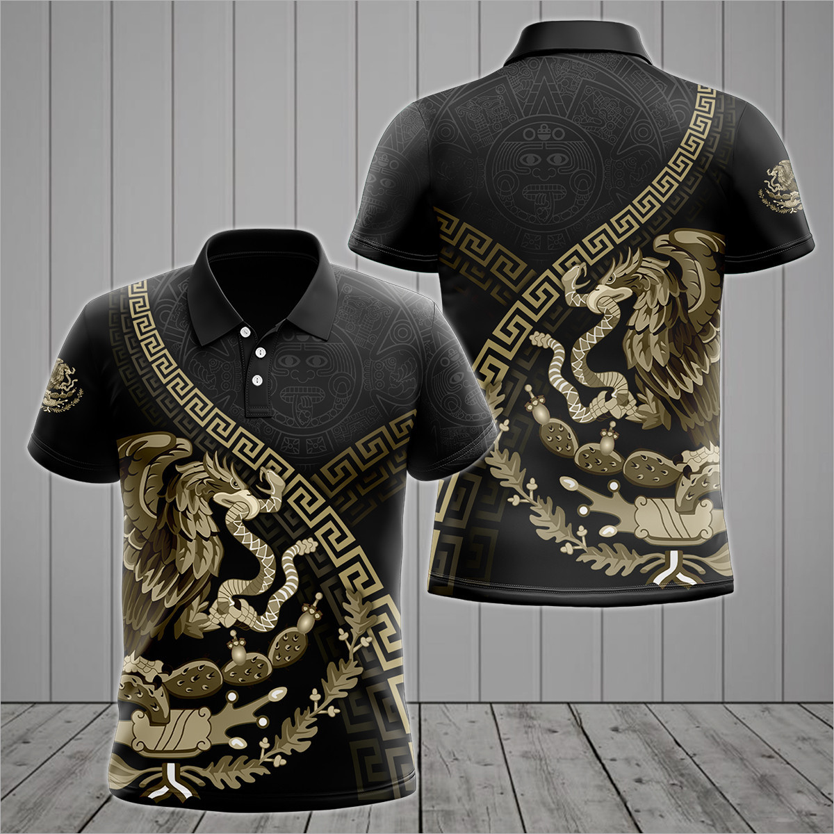 Mexique astèque blason et crân - Mens Fashion Mexico avis et prix