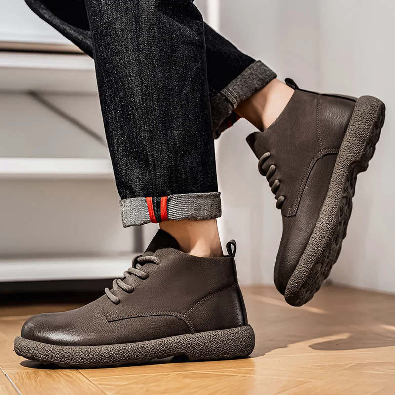 Bottines courtes marron pour h - Fashion Men'S Boots avis et prix
