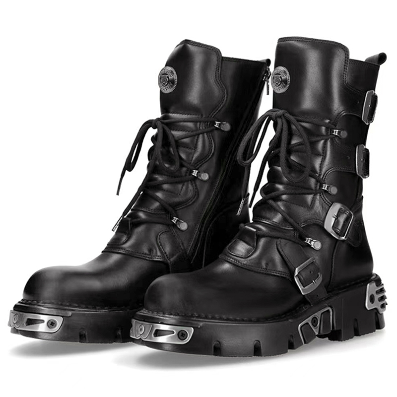 Hommes de luxe mode punk gothi - Fashion Men'S Boots avis et prix