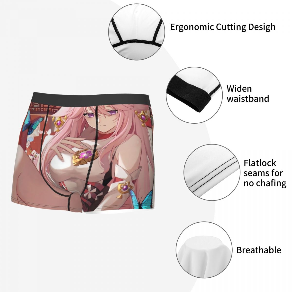 Genshin Impact Yae Miko Boxer  - Men'S Fashion Underwear avis et prix