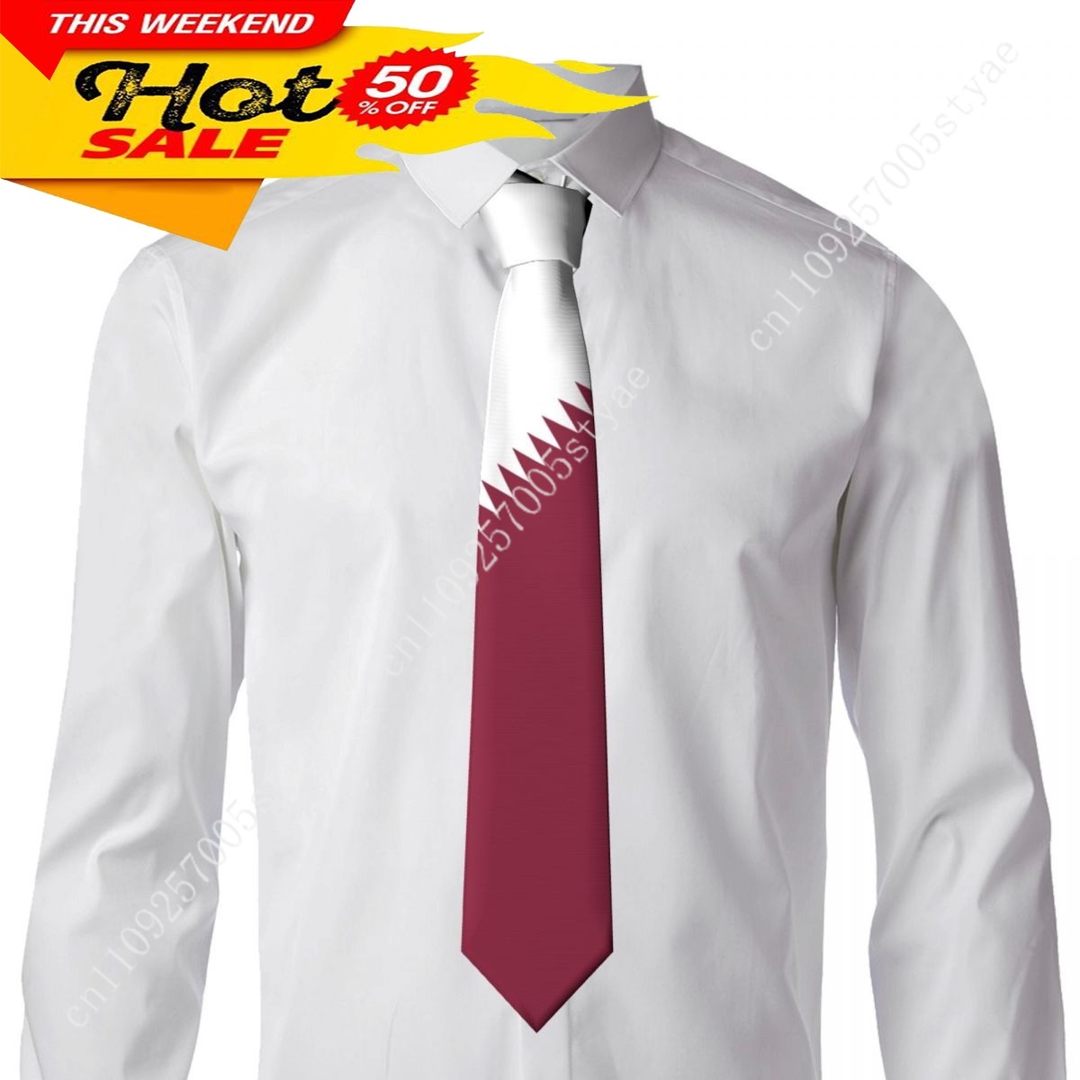 Cravate à motif drapeau du Qat - Men'S Fashion Qatar avis et prix