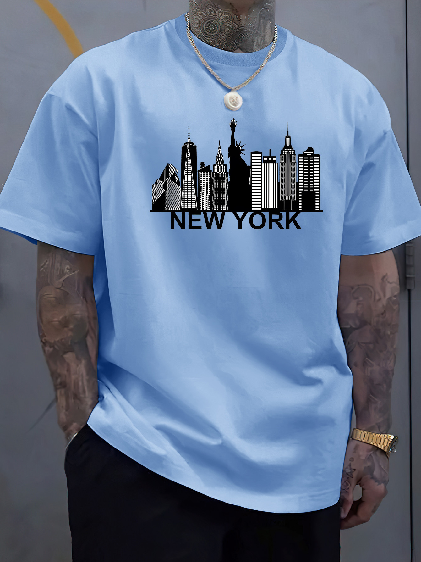 T-shirt à manches courtes et c - York Men'S Fashion avis et prix