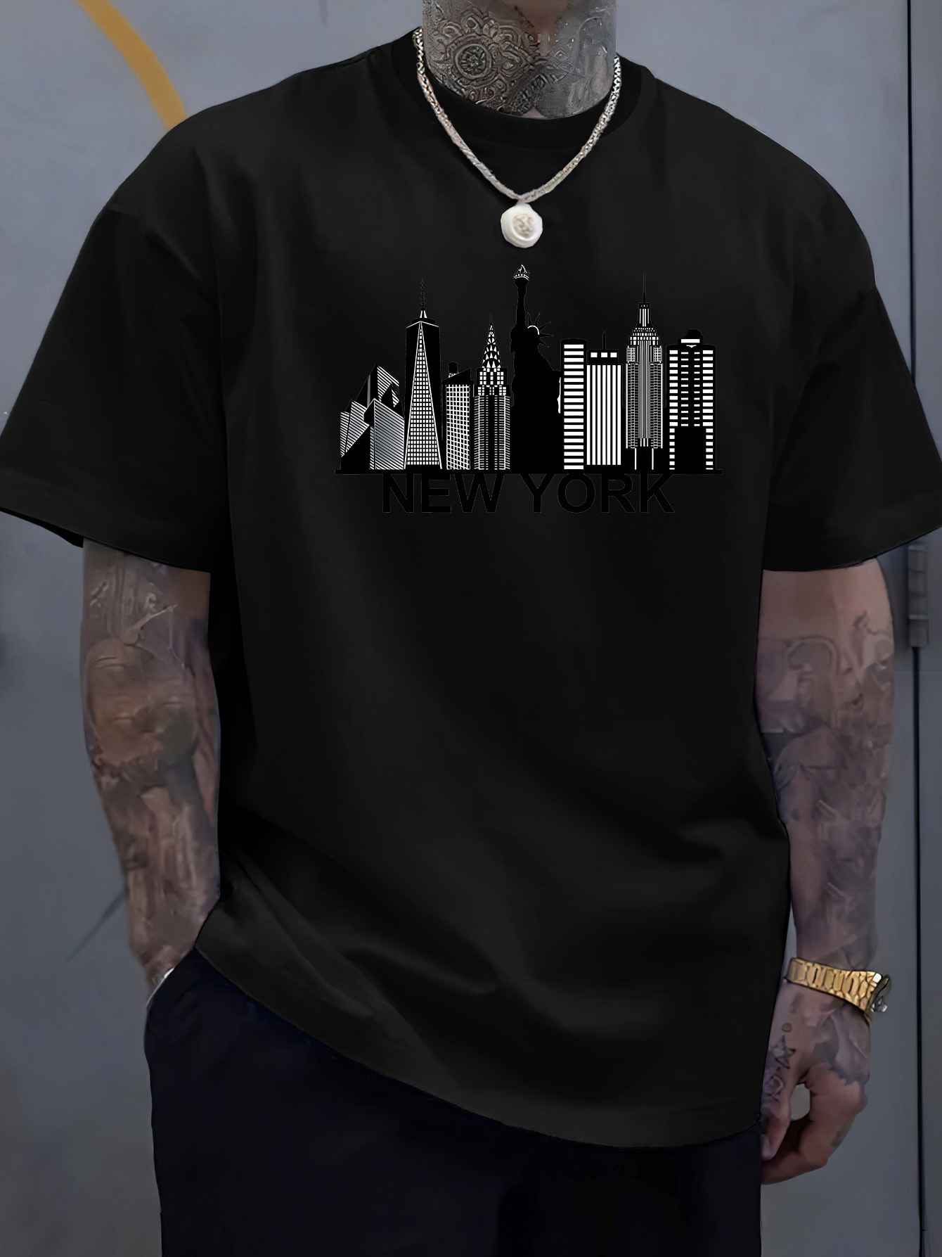 T-shirt à manches courtes et c - York Men'S Fashion avis et prix