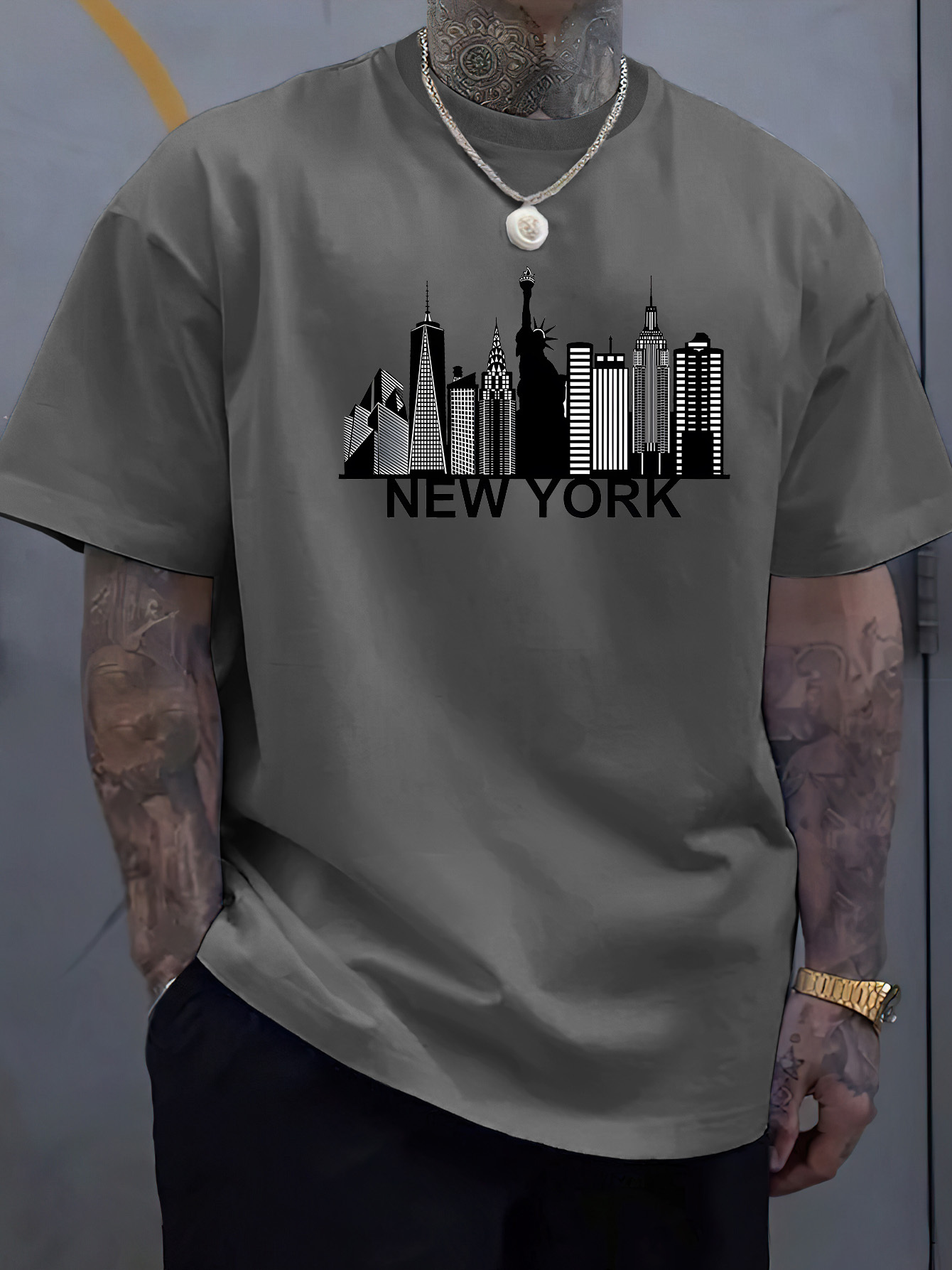 T-shirt à manches courtes et c - York Men'S Fashion avis et prix