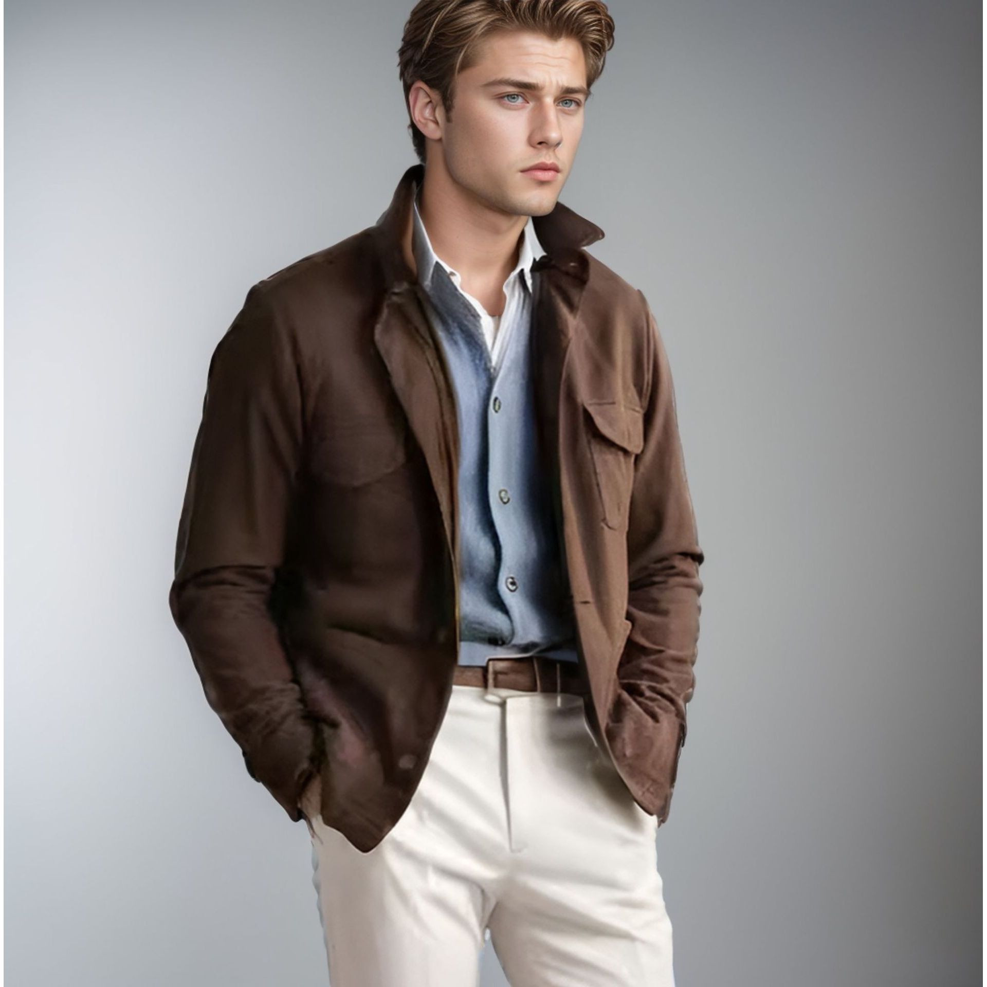 Veste en Mélange de Laine pour - Mens Fashion Style Images avis et prix