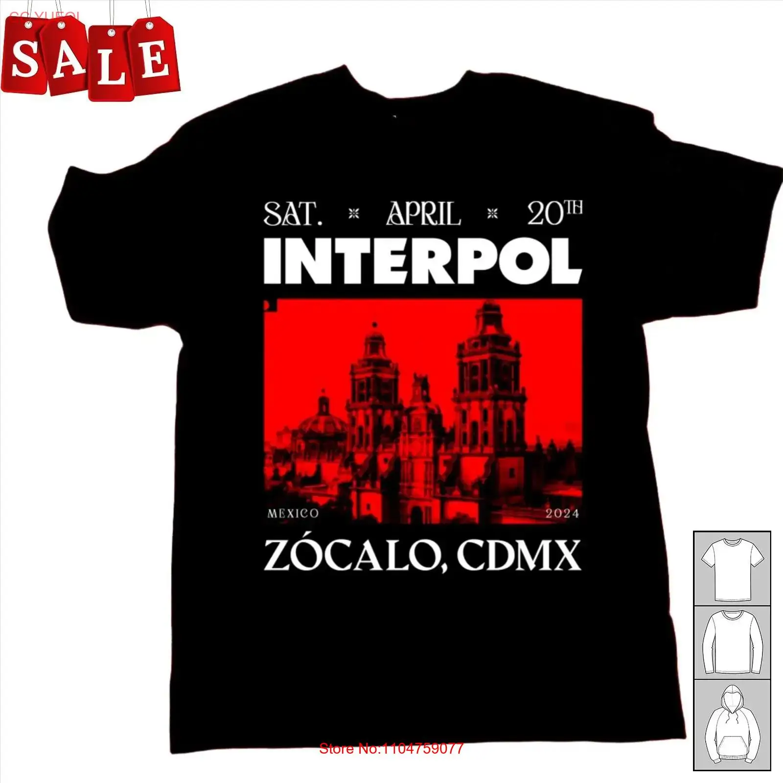 T-shirt vintage Hot Interpol M - Mens Fashion Mexico avis et prix
