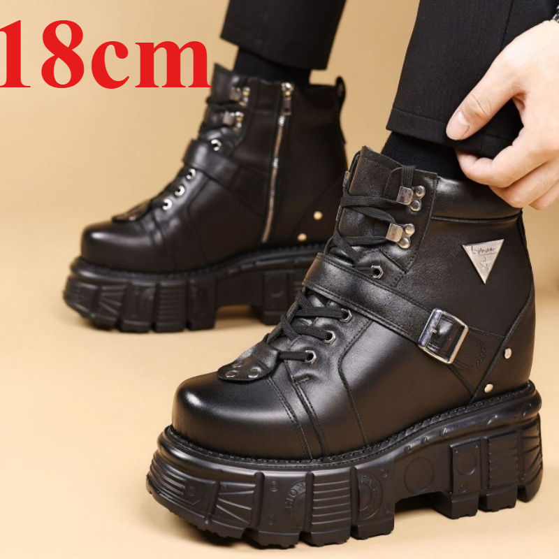 Bottes de moto en cuir véritab - Fashion Men'S Boots avis et prix