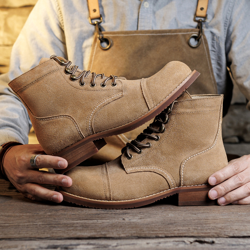 Bottes en daim Goodyear-Welted - Fashion Men'S Boots avis et prix