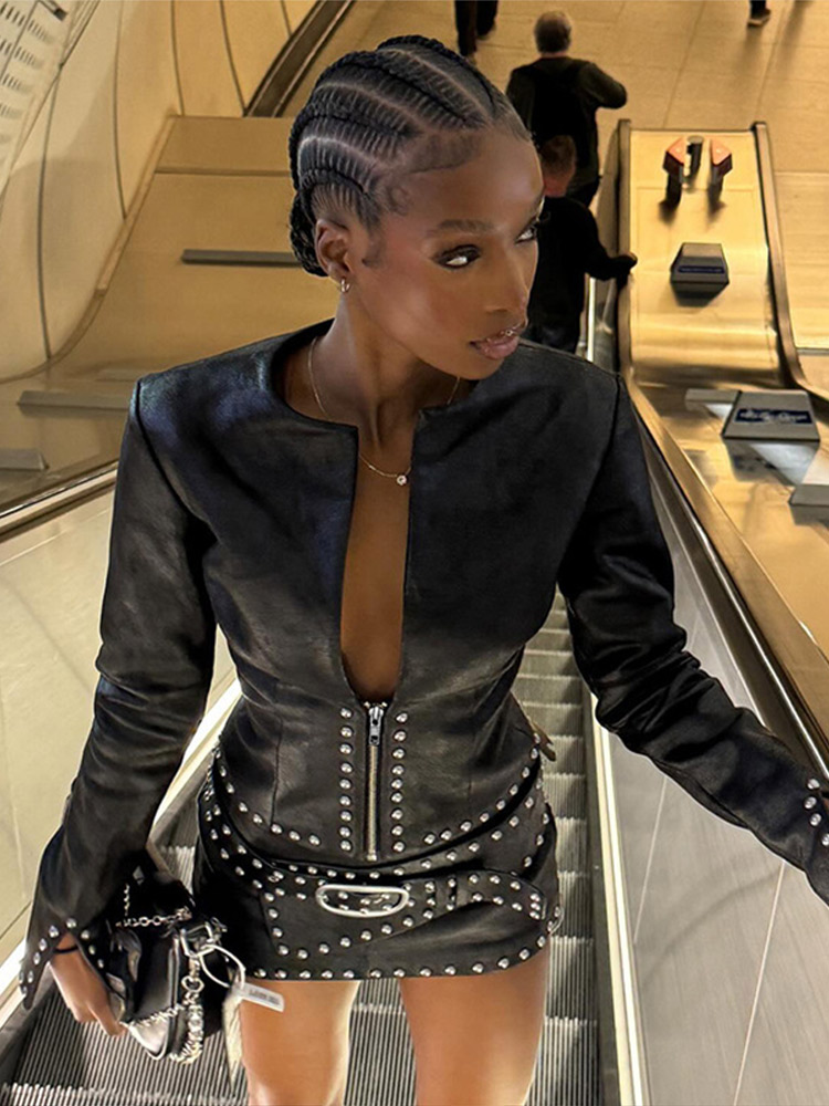 Ensemble jupe en cuir Y2K pour - Men'S Fashion Outfits 2026 avis et prix