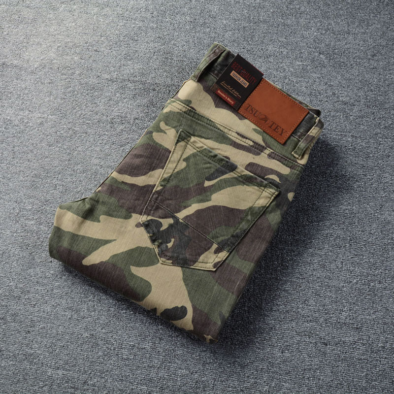 Designer mode hommes jean haut - Mens Fashion Camo Pants avis et prix