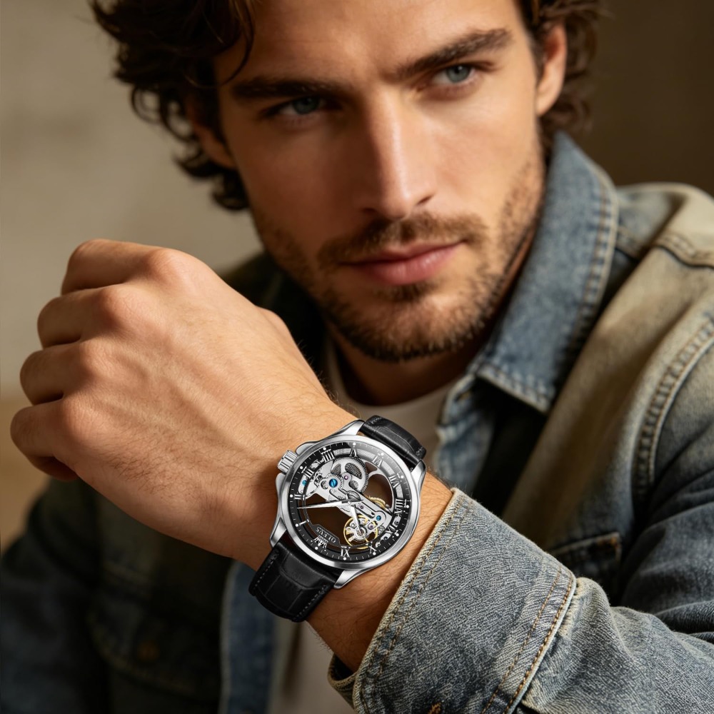 Montre squelette automatique p - Mens Fashion Style Images avis et prix